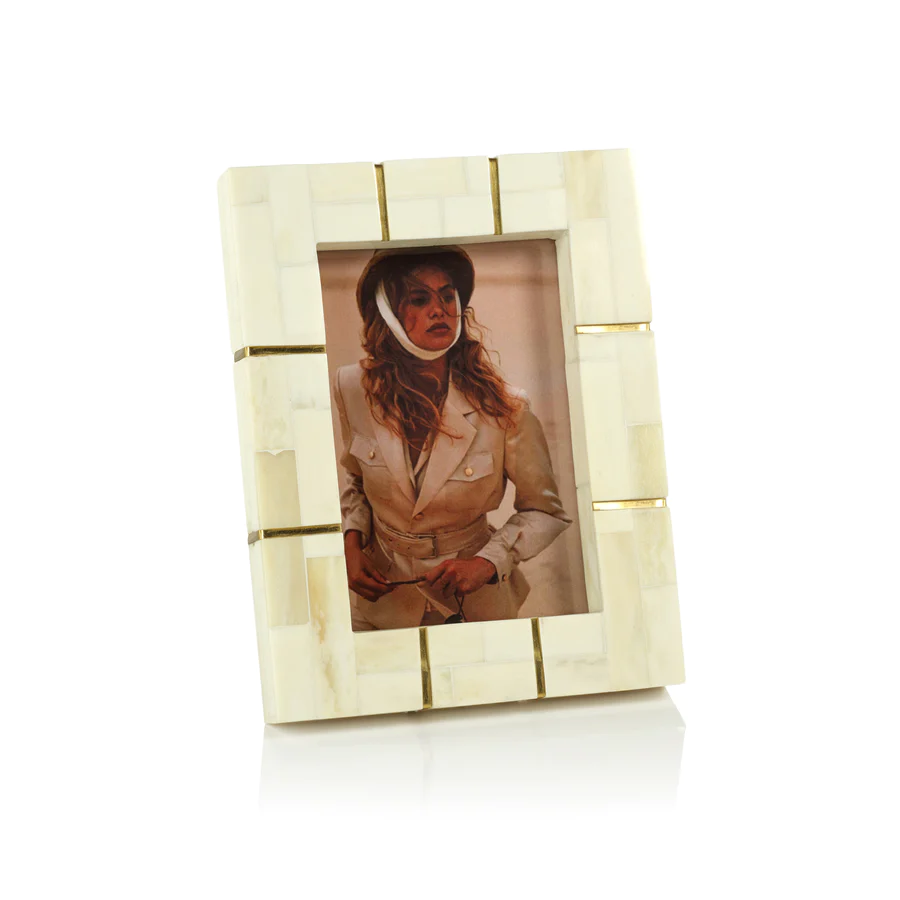 Ives Bone & Brass 5x7 Frame - Boutique Marie Dumas