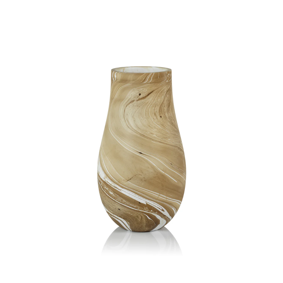 Wood Latte Tall Vase
