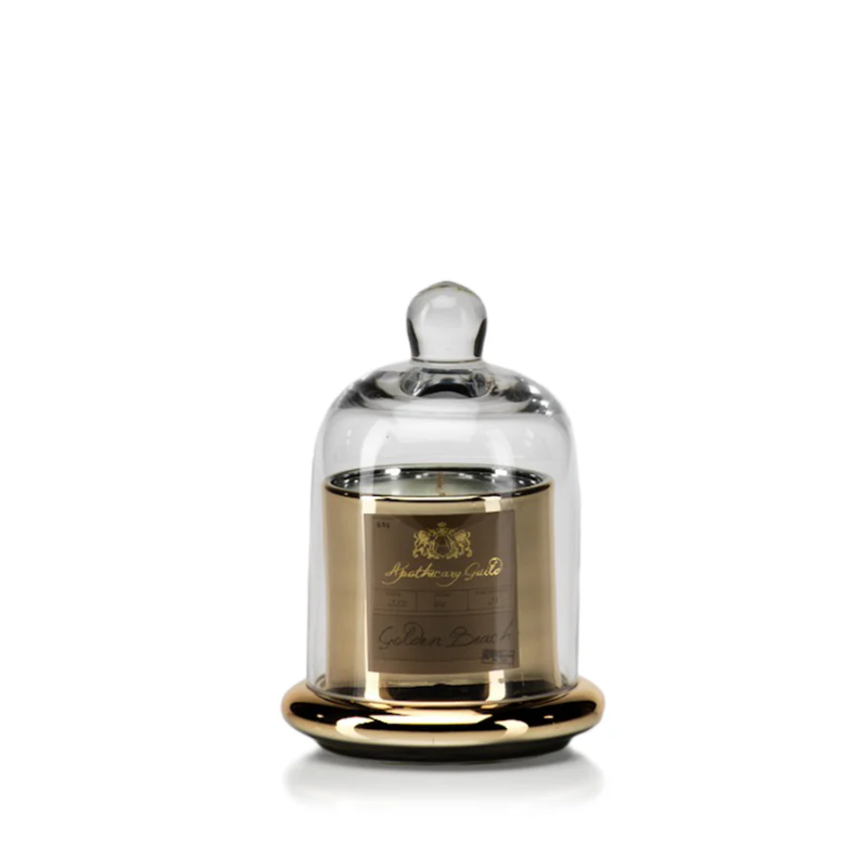 Small Golden Beach Candle with Dome