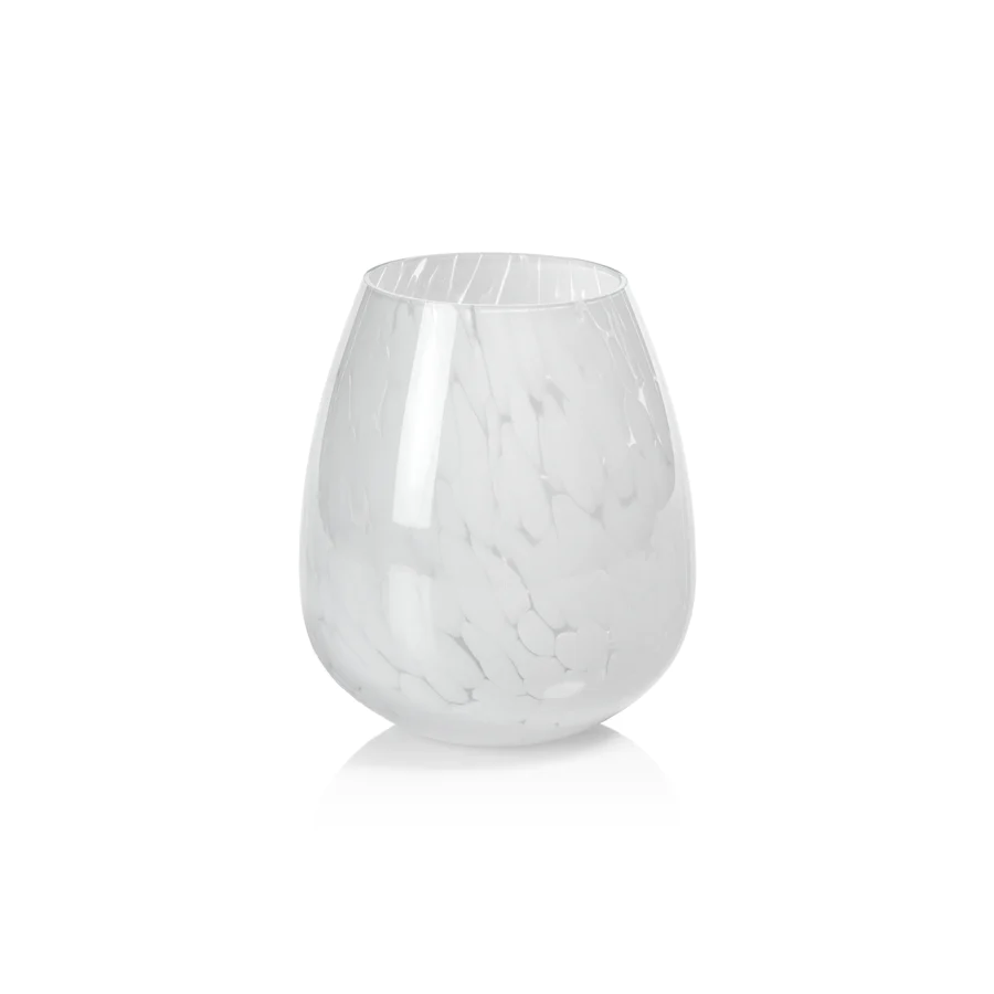 Small White Confetti Vase - Boutique Marie Dumas