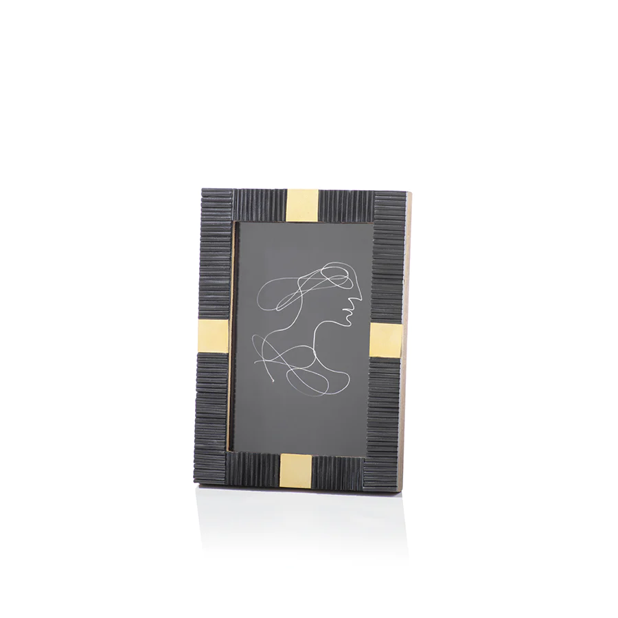 Maca Bone & Brass 4x6 Frame