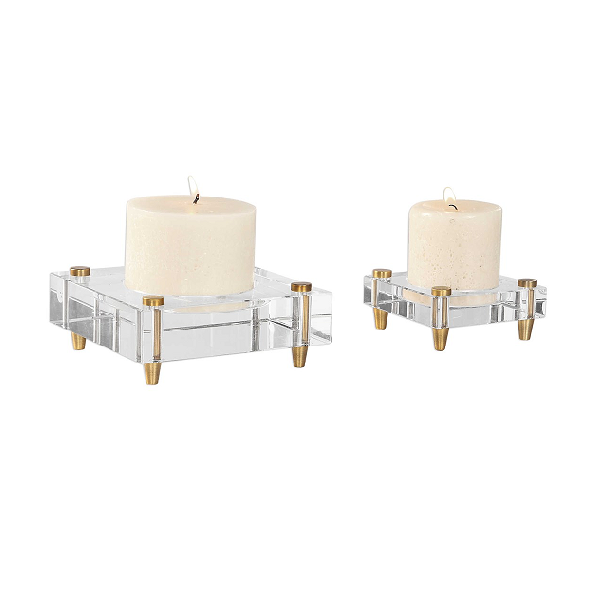 Rivoli Candle Holders - Set of 2