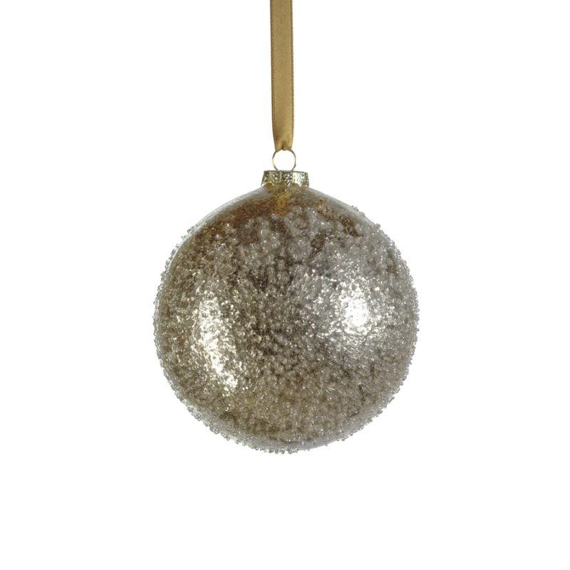Large Golden Sugar Bead Ornament