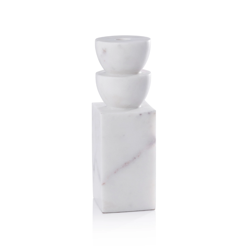 Marble Stacked Candle Holder