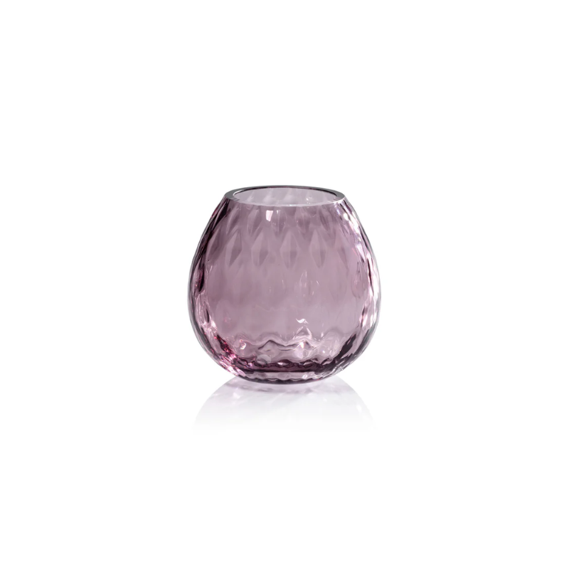 Optical Prism Lilac Votive Holder