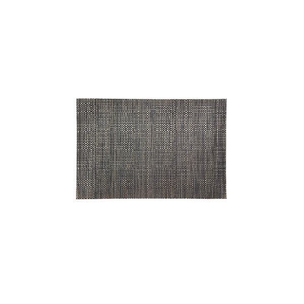 Rectangular Basketweave Black Placemat