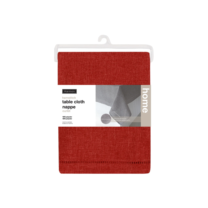 Red Linen 60x90 Tablecloth