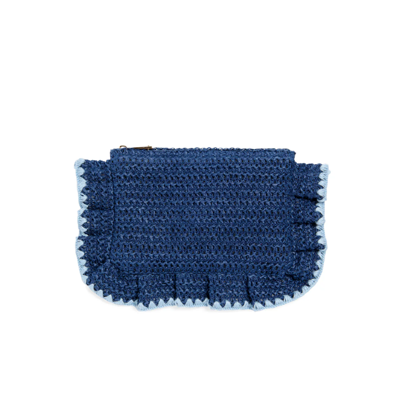 Navy Arabella Zip Pouch