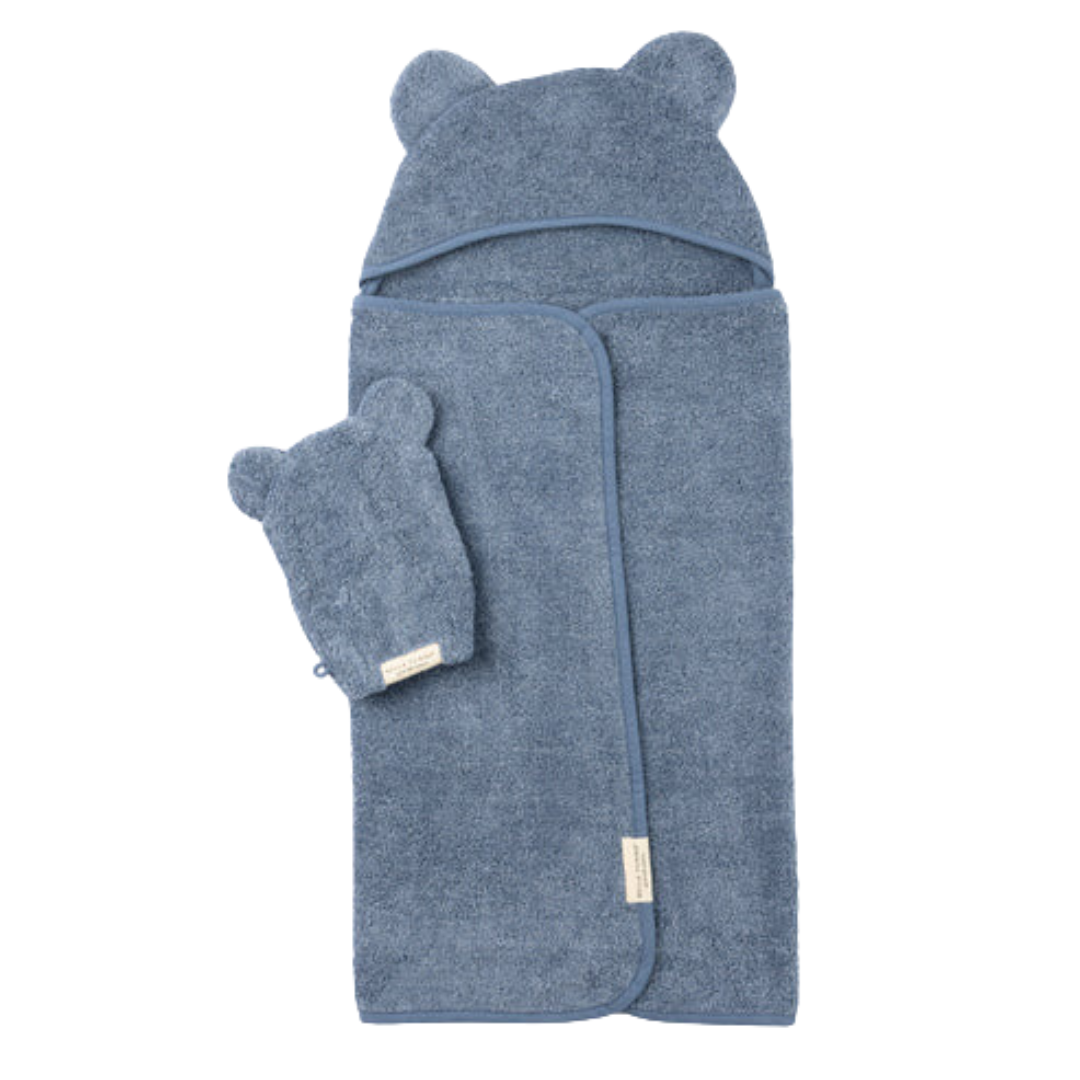 Hooded Towel & Mitt Rain