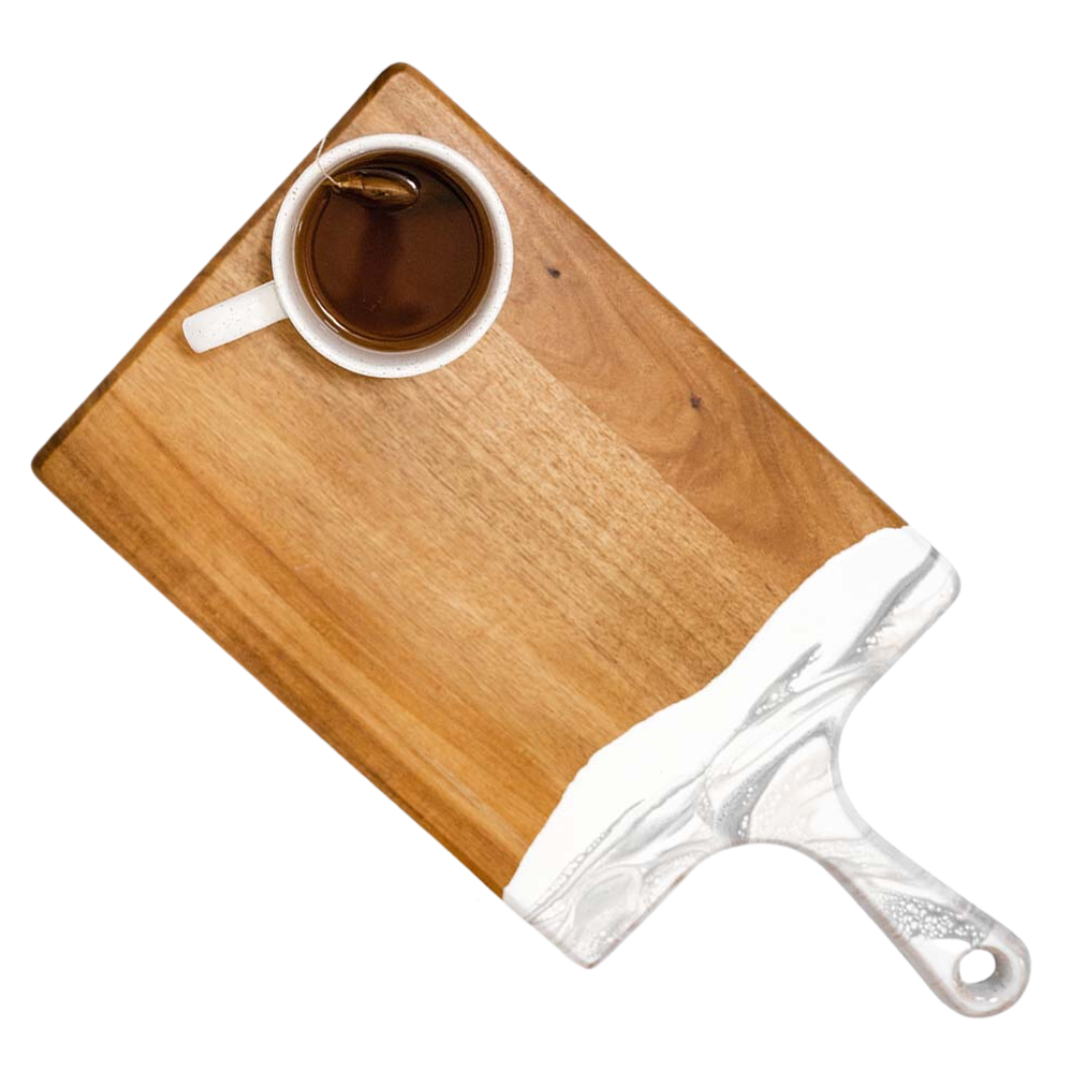 Large Acacia Marble Cheese Board