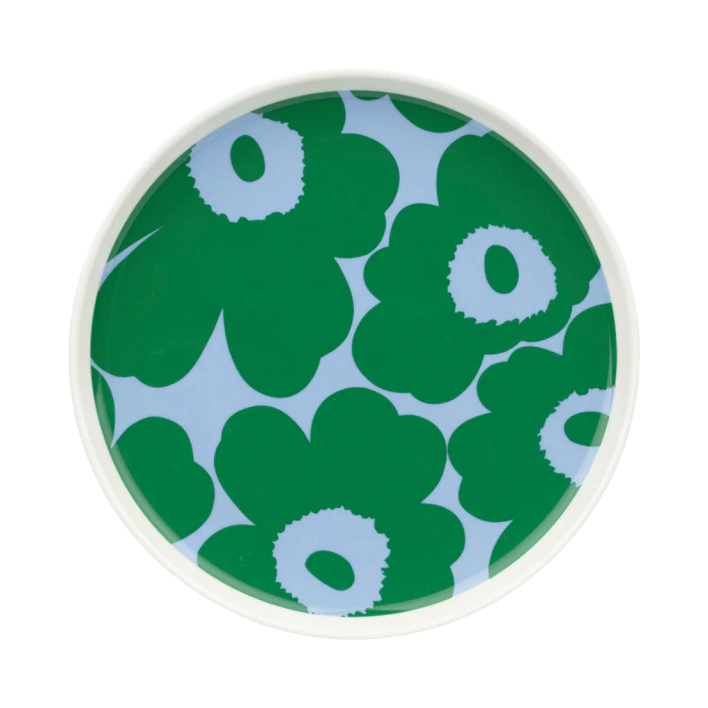 Marimekko Green Oiva Unikko Plate