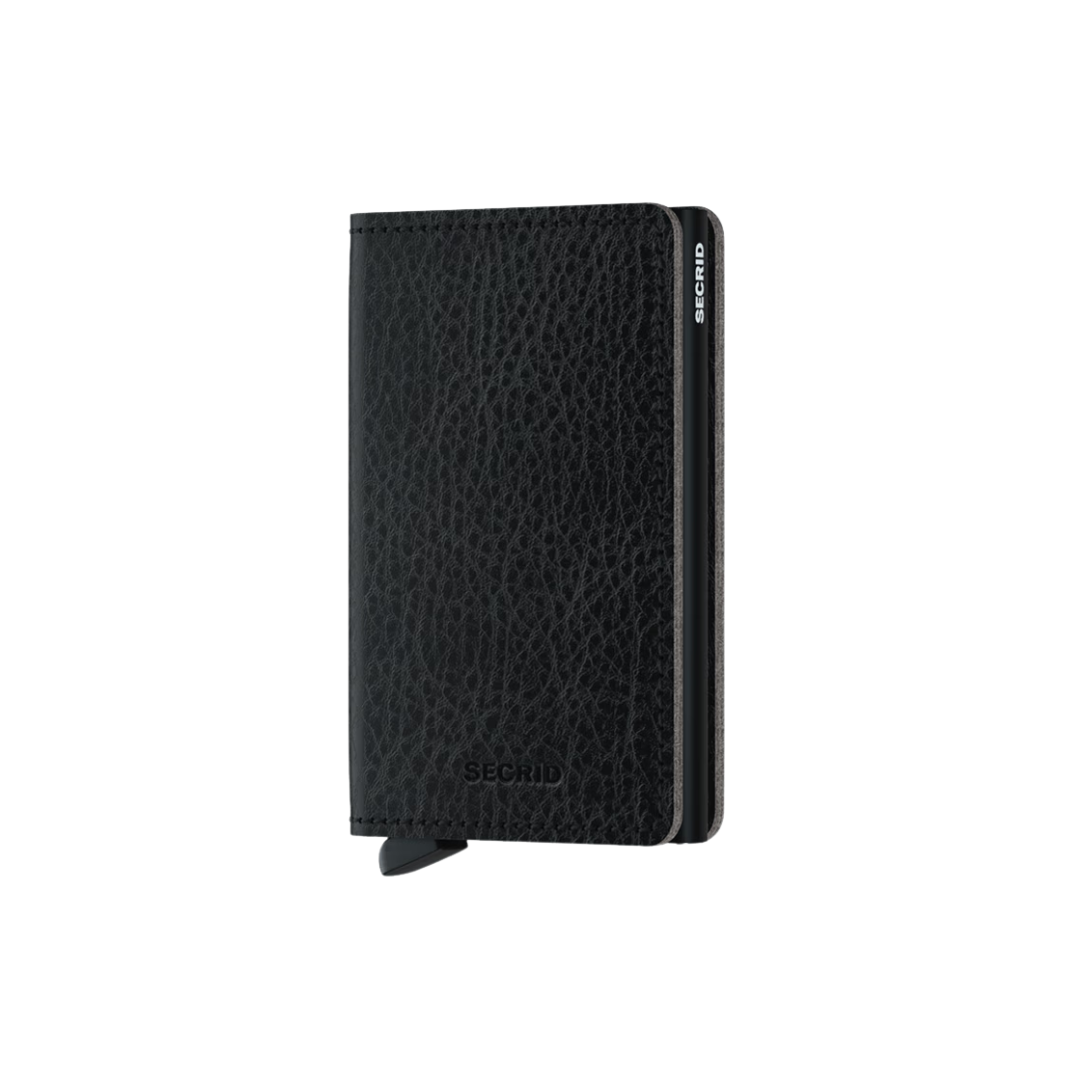 Secrid Black-Black Vegan Slimwallet