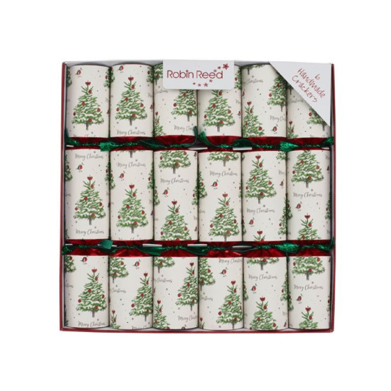 Set of 6 Christmas Tree Crackers