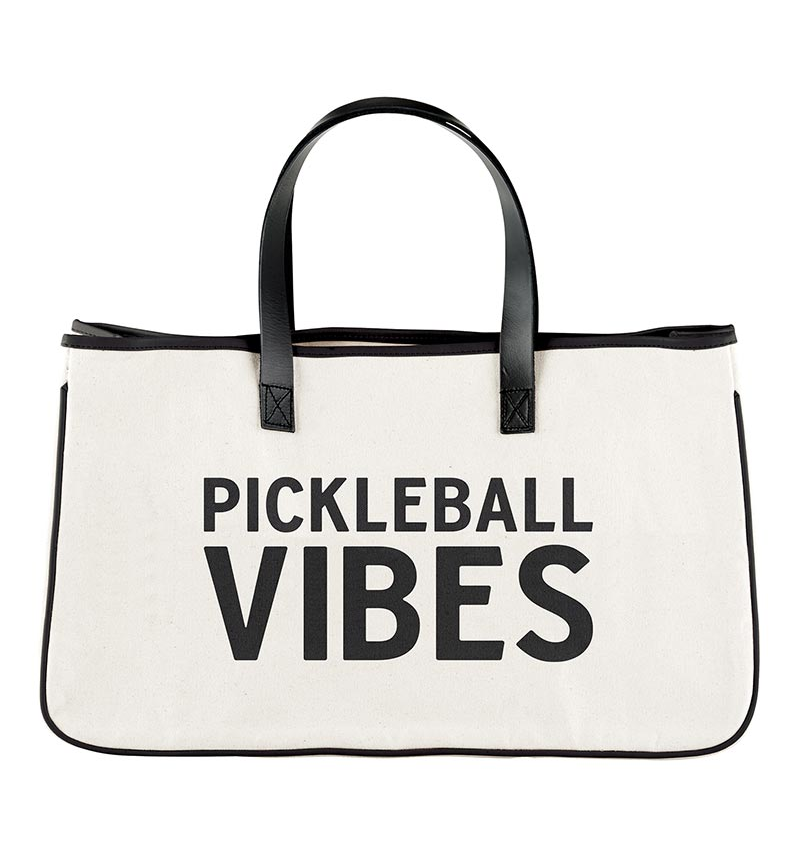 Pickleball Vibes Canvas Tote Bag