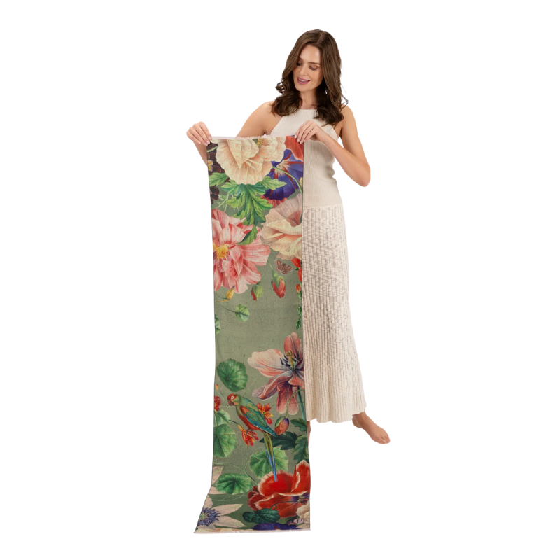 Botanical Sage Lux Scarf