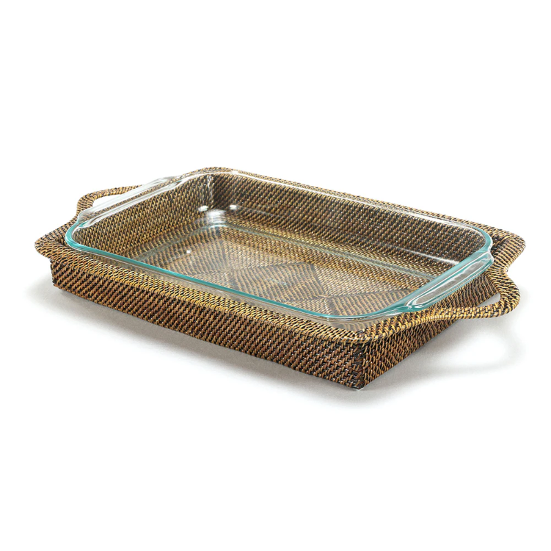 Large Rectangular Casserole Dish with Basket