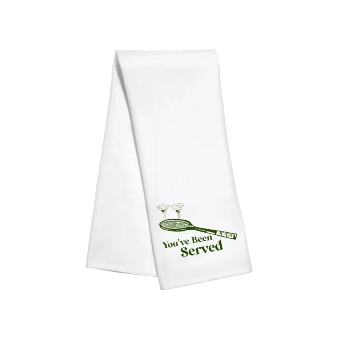 Served Tennis Kitchen Towel