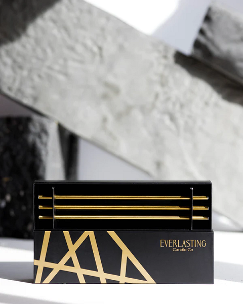 Gold Everlasting Candles - Boutique Marie Dumas