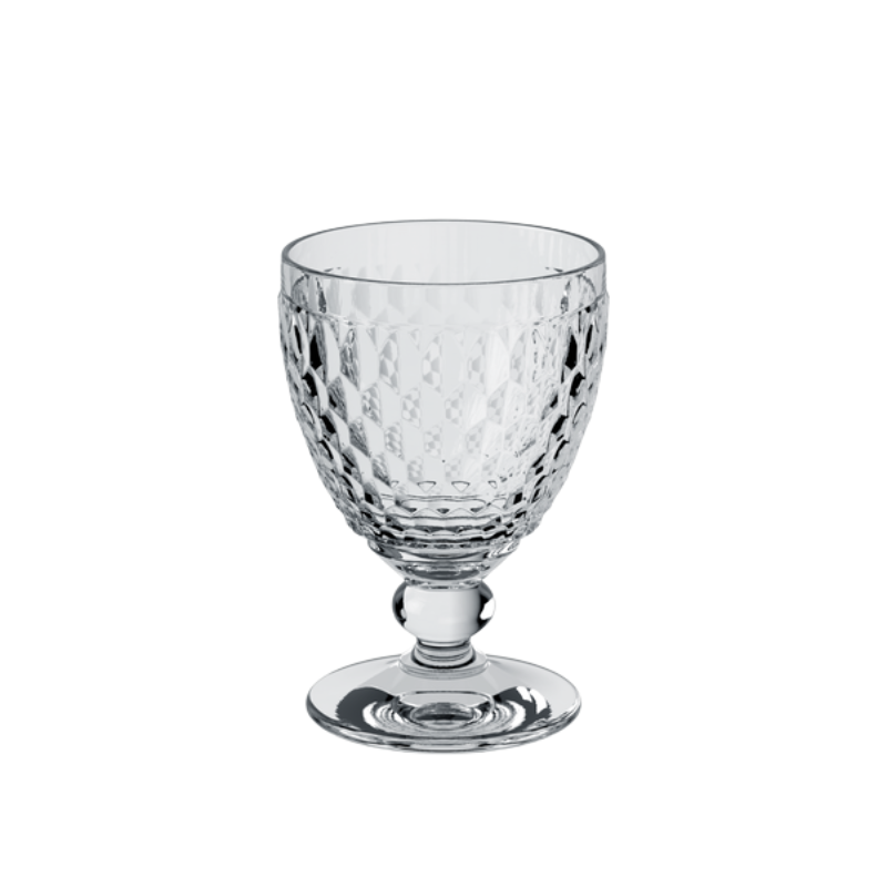 Clear Boston Red Wine Glass