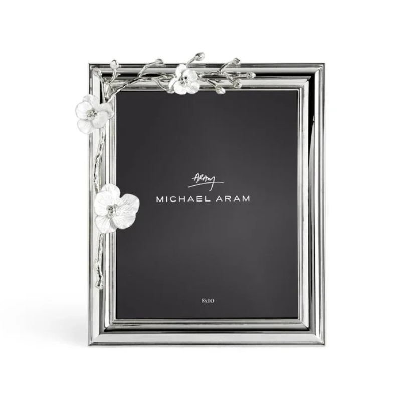 Michael Aram Silver Orchid 8x10 Frame
