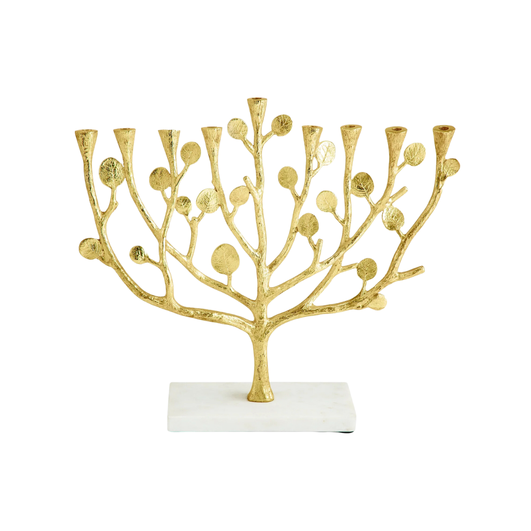 Michael Aram Botanical Leaf Gold Menorah