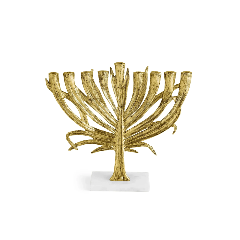 Michael Aram Small Gold Palm Menorah