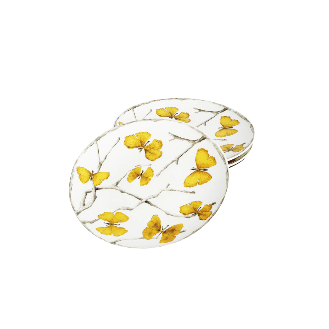 Michael Aram Butterfly Ginkgo Set of 4 Tidbit Plates