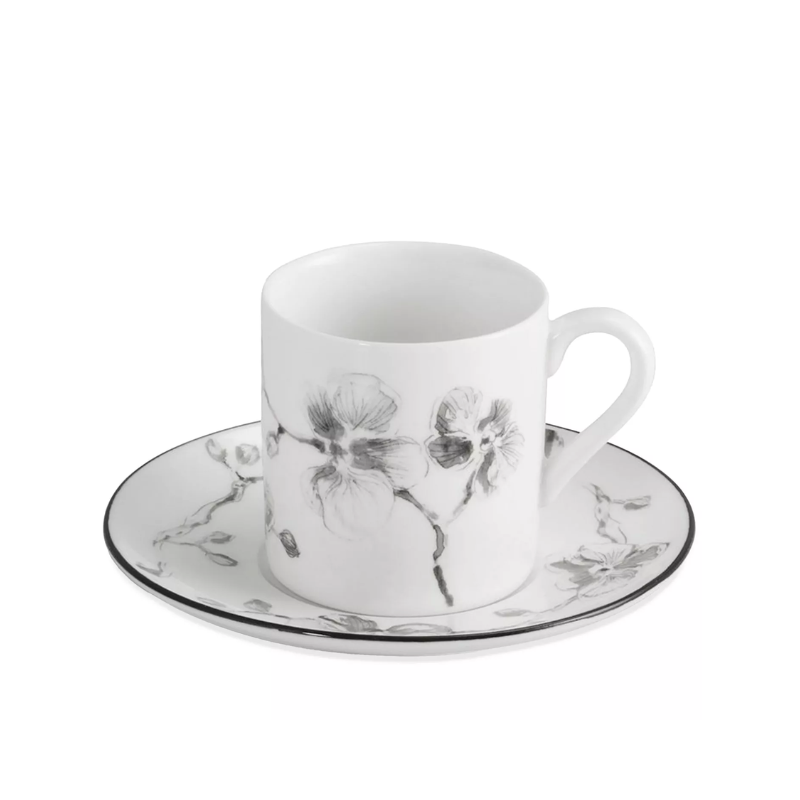 Michael Aram Black Orchid Demitasse Set