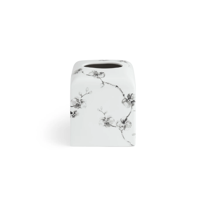 Michael Aram Orchid Black Orchid Porcelain Tissue Holder