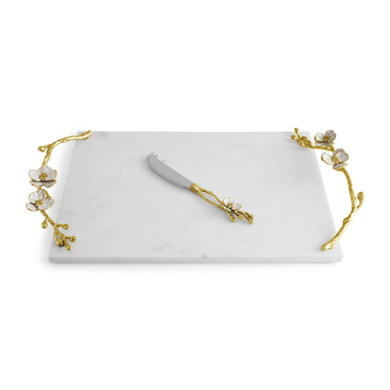 Michael Aram Orchid Cheeseboard with Knife