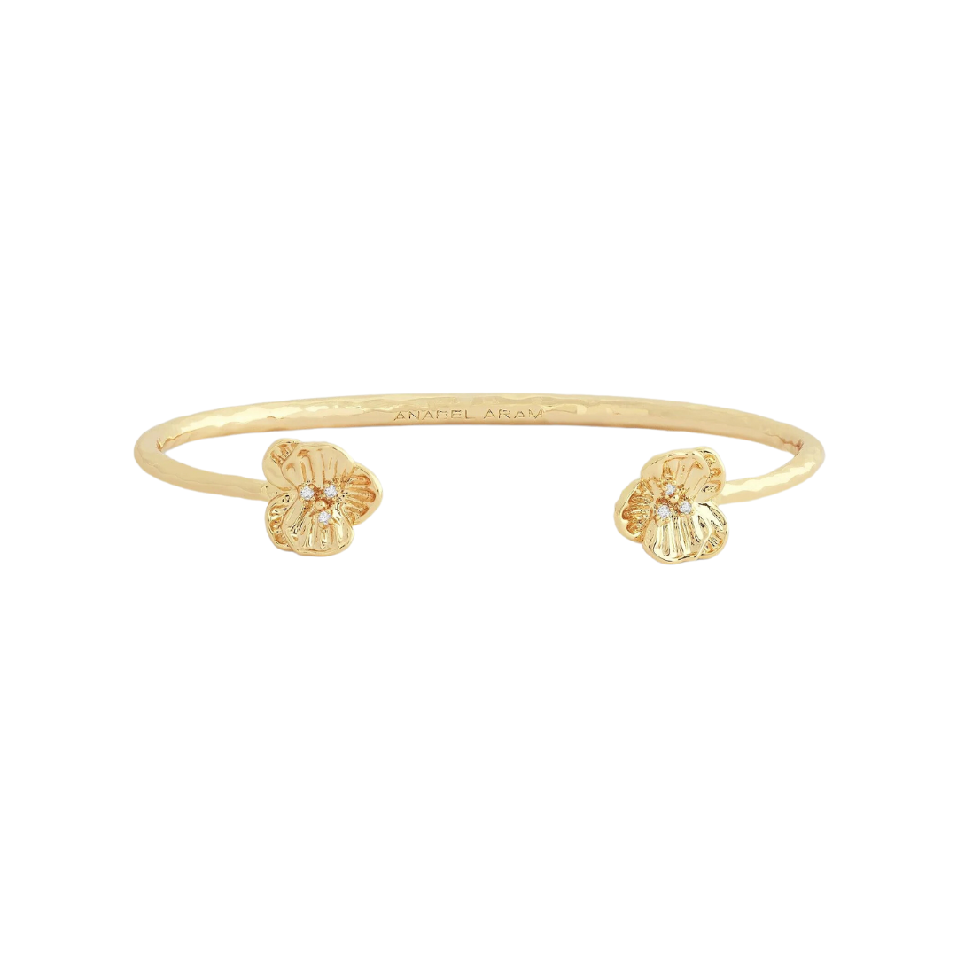 Anabel Aram Orchid Gold Bangle
