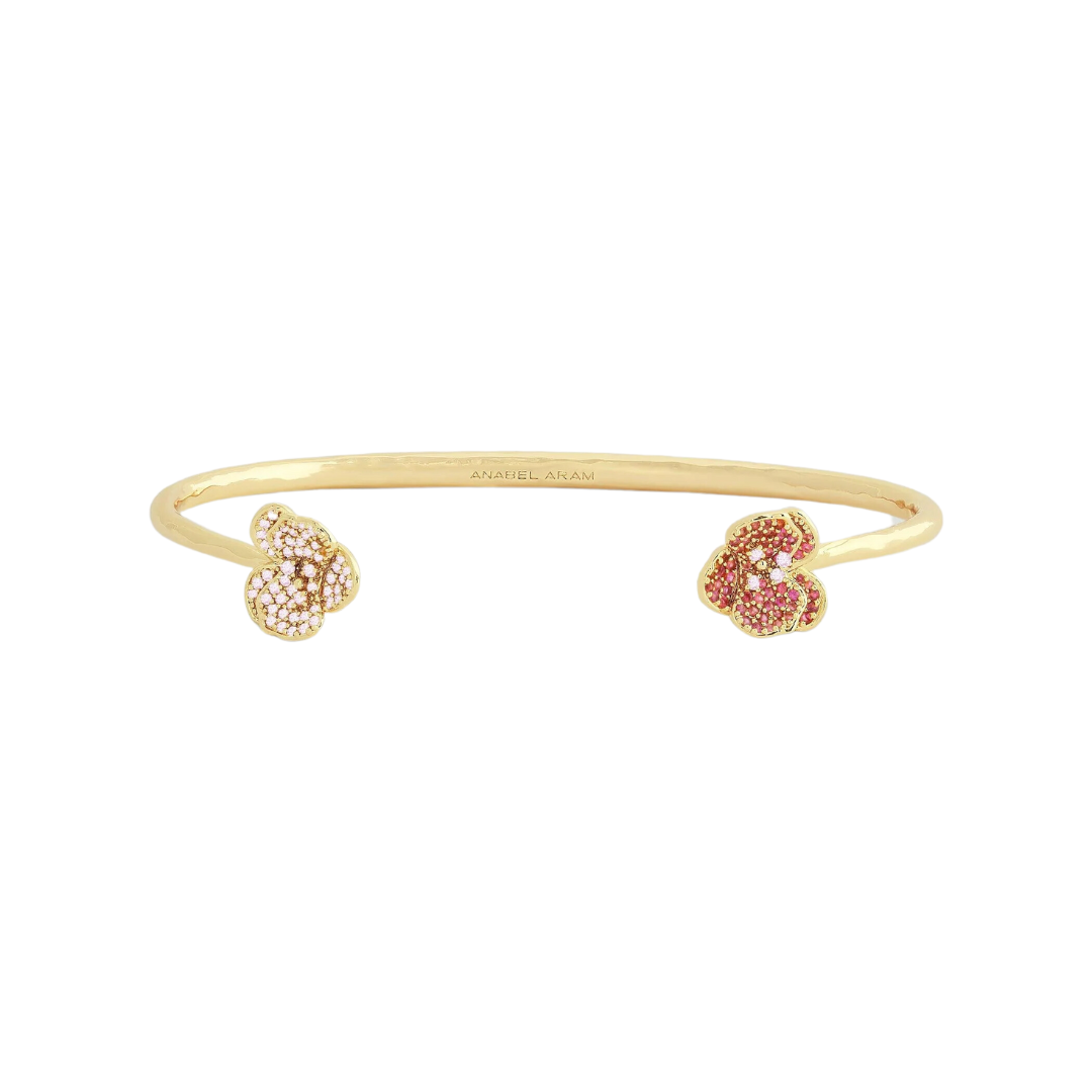 Anabel Aram Orchid Pink Pavé Bangle