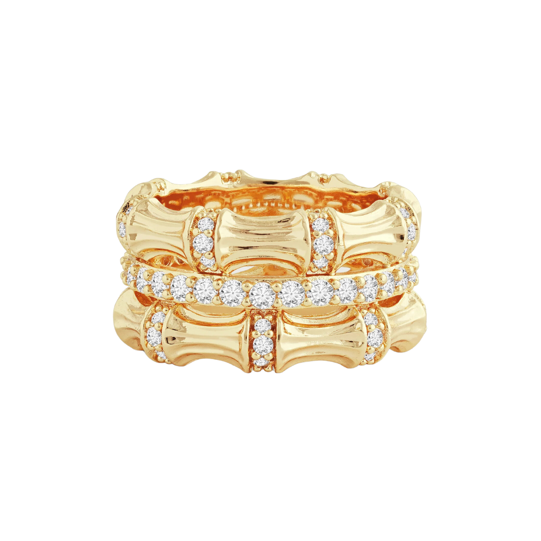 Anabel Aram Bamboo Stack Ring