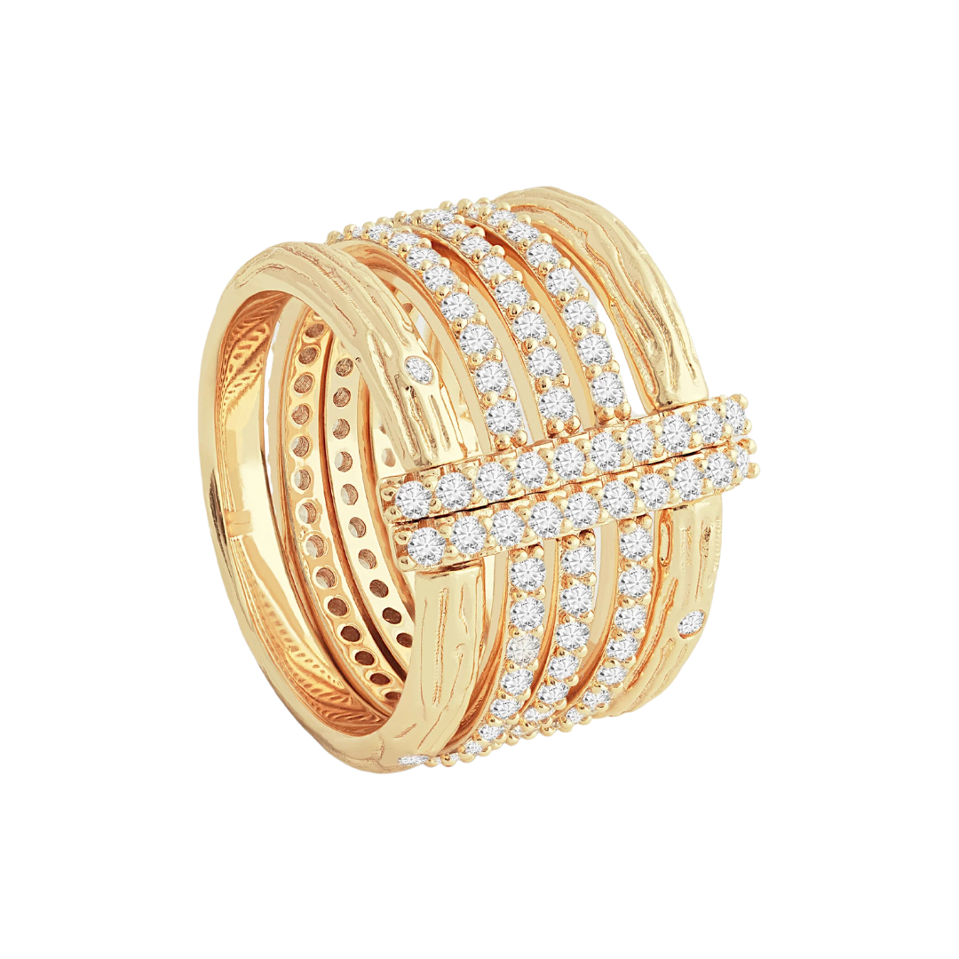 Anabel Aram Enchanted Forest Multi Stack Ring