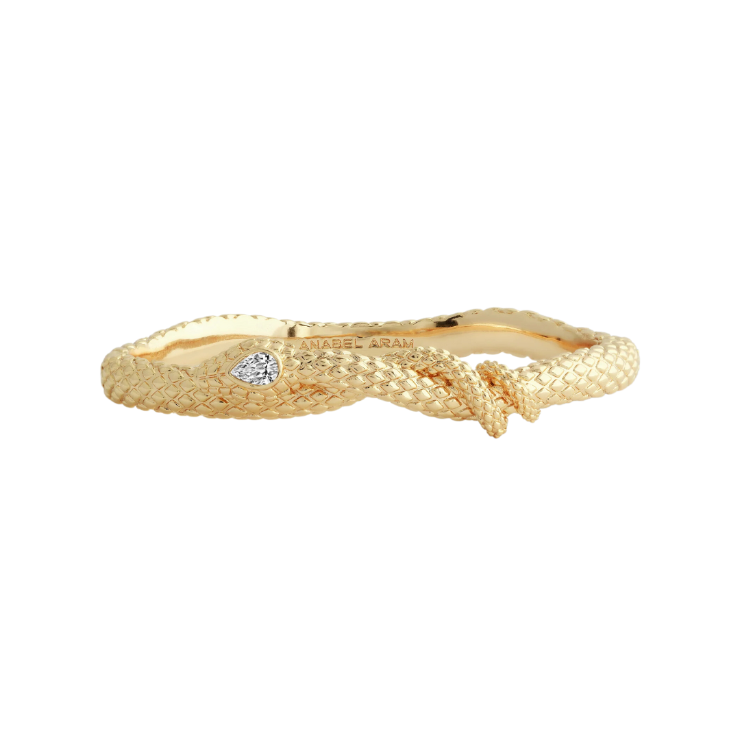 Anabel Aram Serpent Hinged Bangle