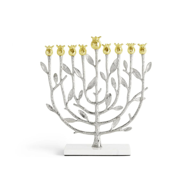 Michael Aram Silver &amp; Gold Pomegranate Menorah