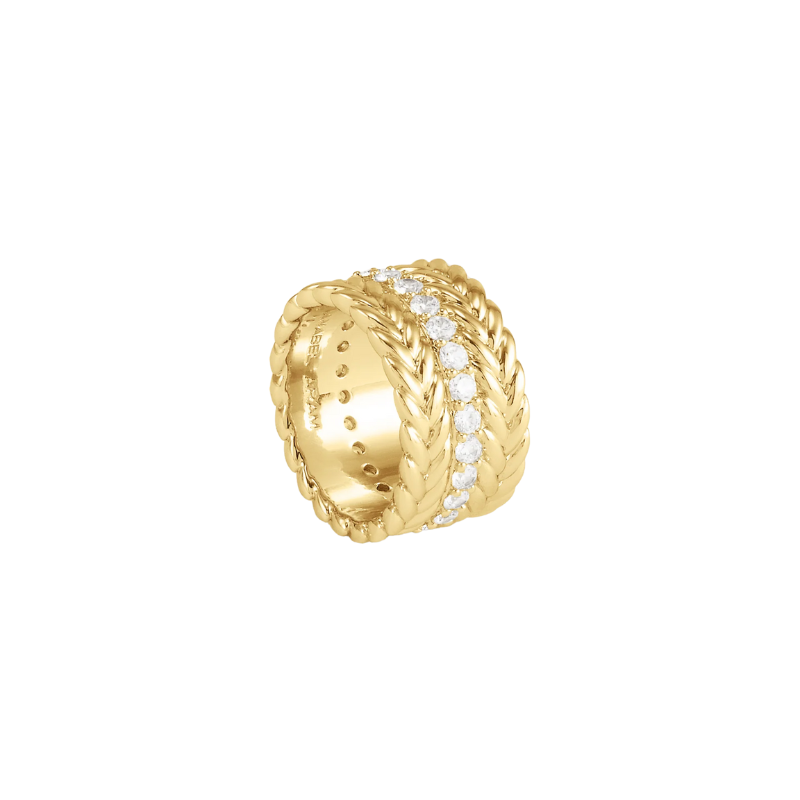 Anabel Aram Gold Cheval Stack Ring