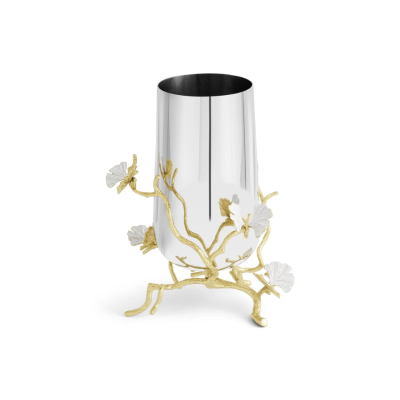 Michael Aram Medium Butterfly Ginkgo Gold Vase