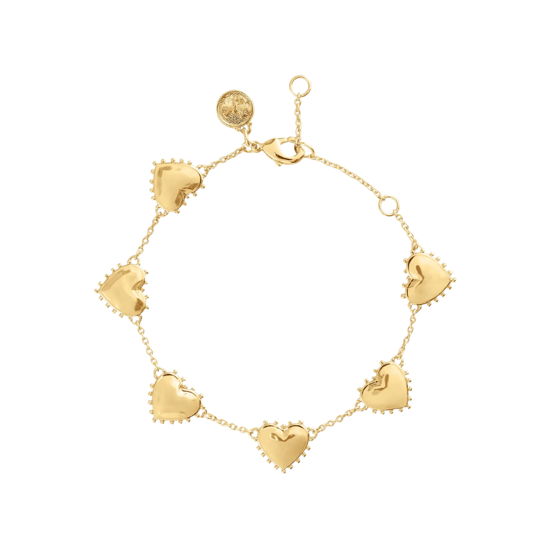 Anabel Aram Heart Station Bracelet