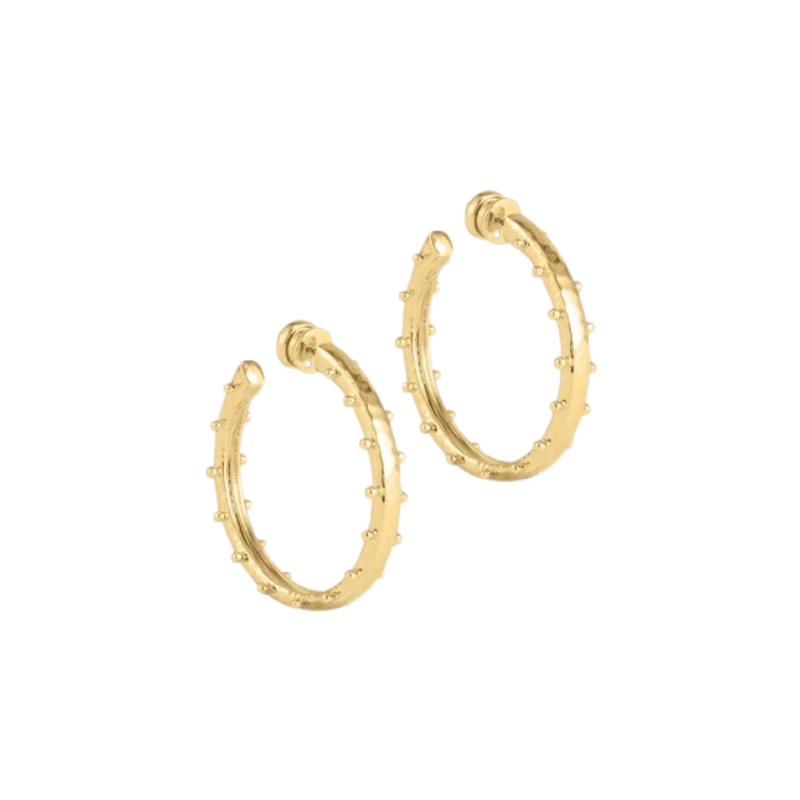 Anabel Aram Medium Milos Gold Hoops