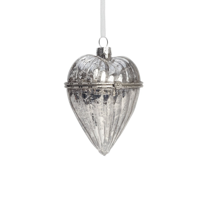 Silver Heart Ornament