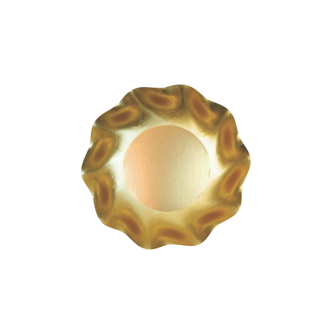 Wavy Gold Appetizer Bowls