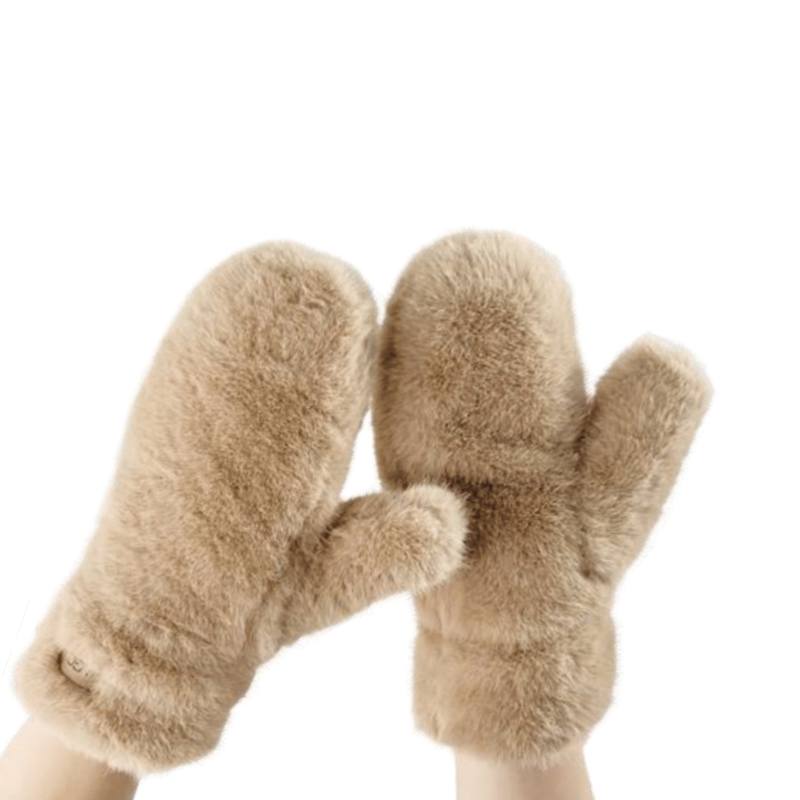 Sloane Faux Fur Mitts