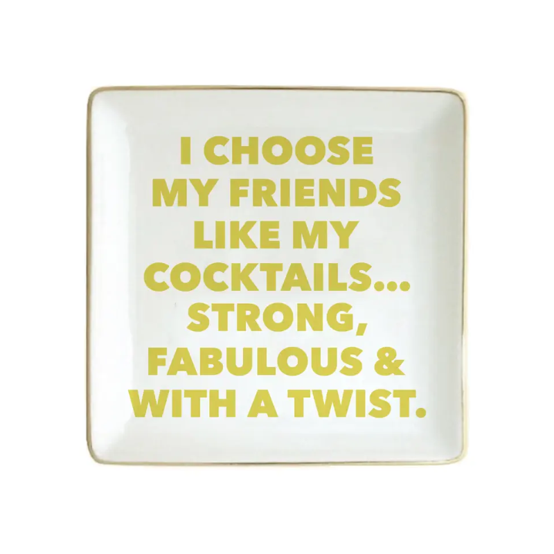 Cocktail Friends Trinket Dish