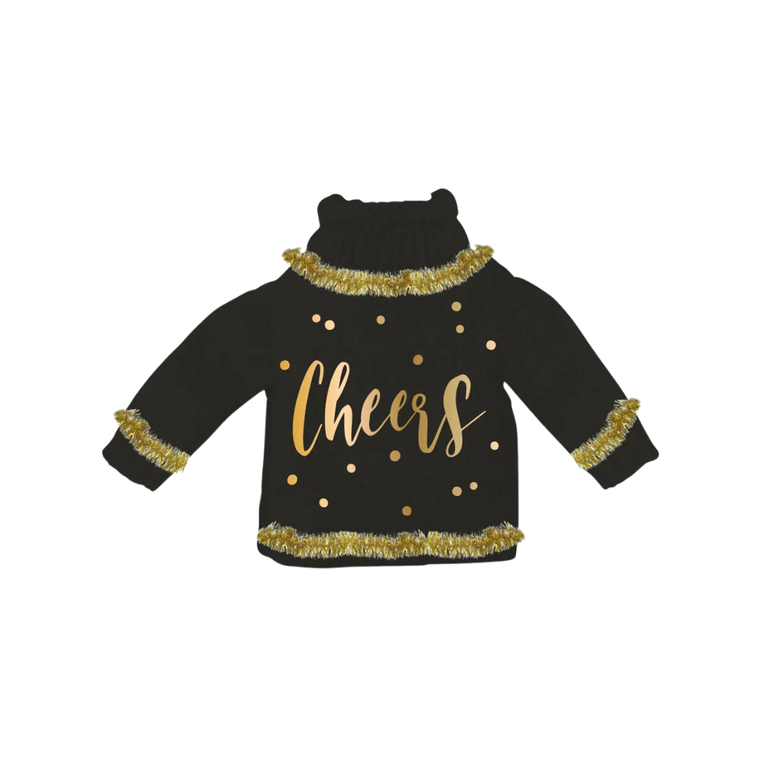 Cheers Wine Bottle Sweater