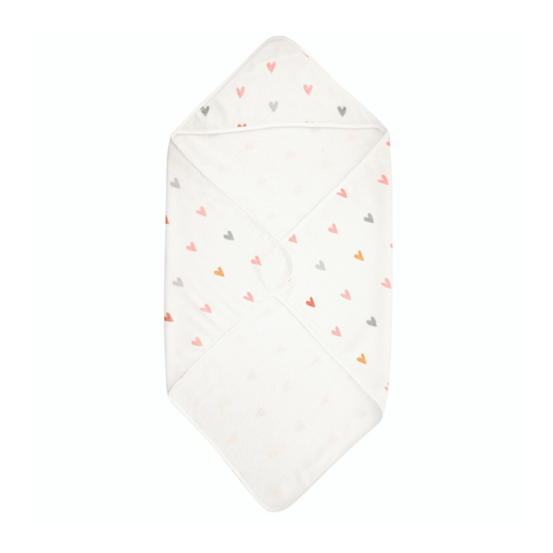 Hearts Hooded Towel - Boutique Marie Dumas
