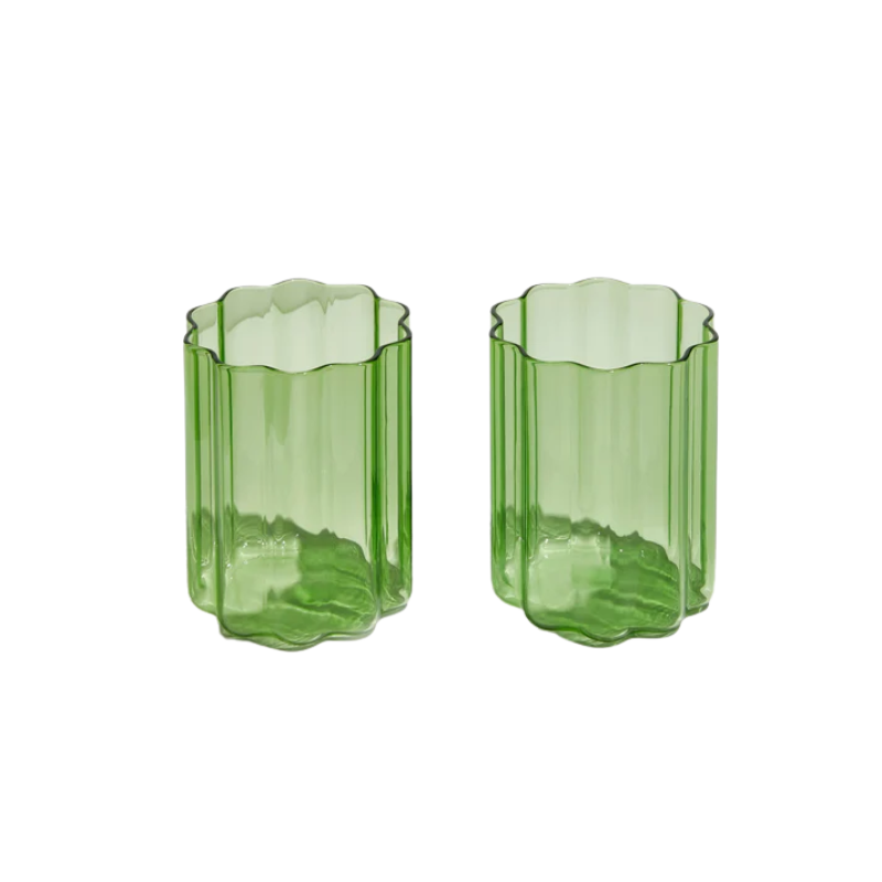 Fazeek Set of 2 Wave Glasses