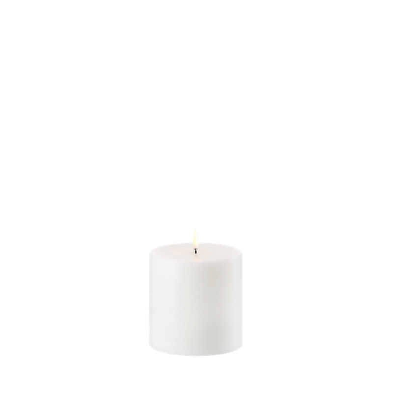 Smooth LED Pillar Candle 10x10cm