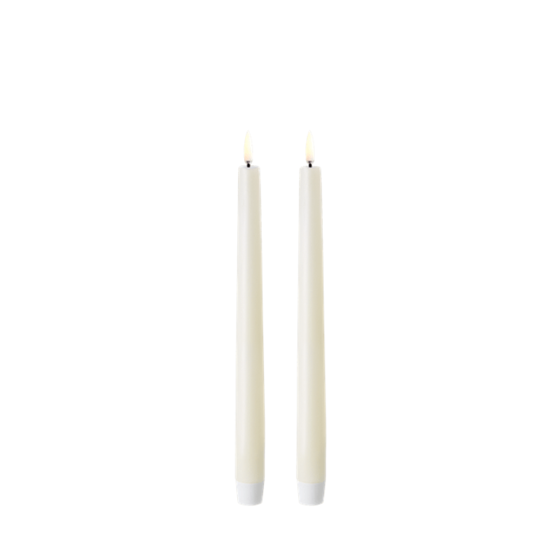 Classic Ivory LED Taper Candle Set