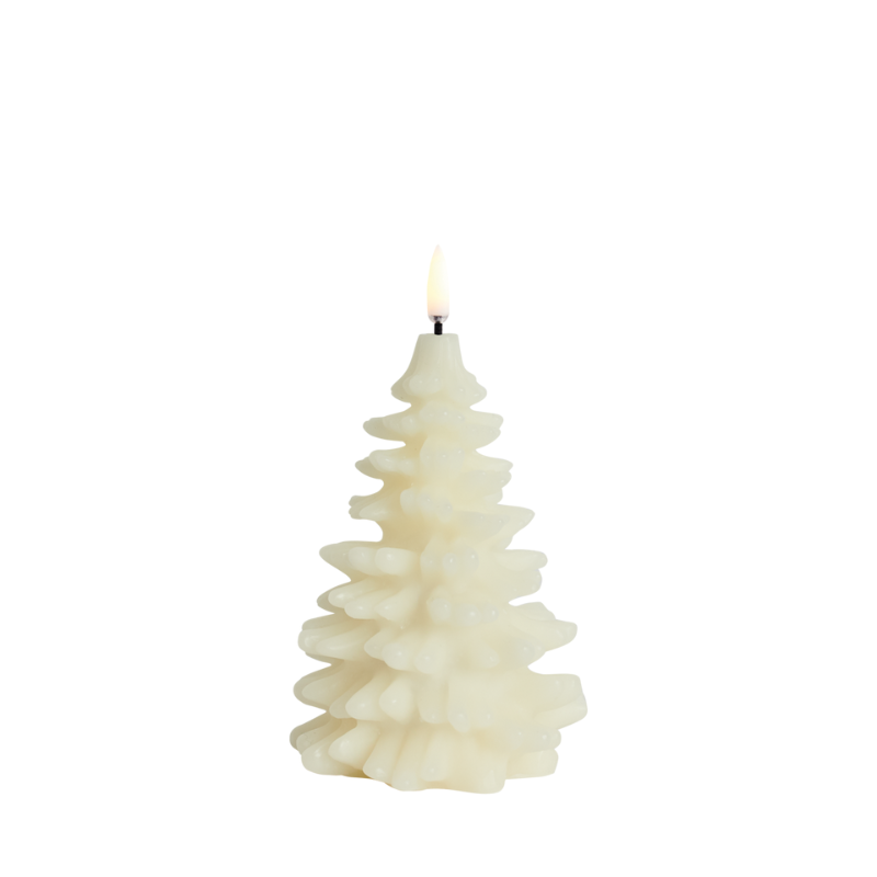 Small Ivory LED Christmas Tree Candle